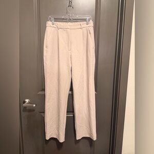 Abercrombie & Fitch Curve Love Classic Women's Cream Tailored Trousers